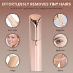 Close up of 18K gold-plated head on Infinity Choices face shaver