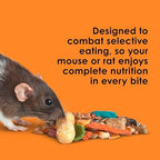 Nutritious ingredients display for Kaytee rat and mouse diet