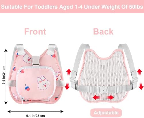 Accmor pink toddler safety harness with adjustable straps