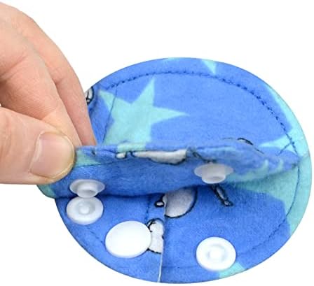 Close up of Welson G-tube pad fabric and snap closure