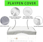THINMUHAND non slip waterproof bottom pad spread out under a puppy fence