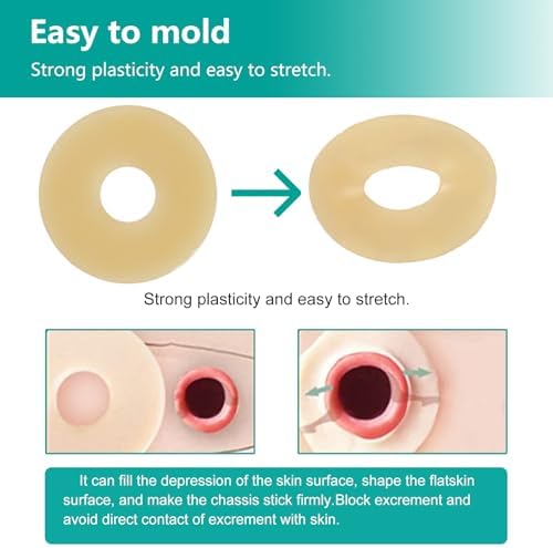 The individual hard plastic storage cases used to protect each hydrocolloid barrier ring.