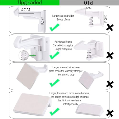 Buumook invisible safety locks for drawers and cabinets packaging