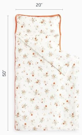 Wake In Cloud premium kids sleeping mat fully rolled up with carry handle visible