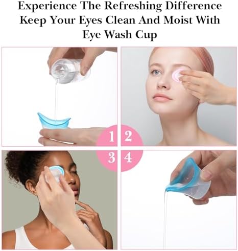 Eye wash kit components demonstrating the easy squeeze rinse mechanism.
