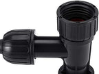 Hygger plastic valve assembly components laid out
