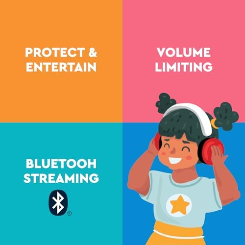 Lucid Hearing wireless headphones for kids in travel setting