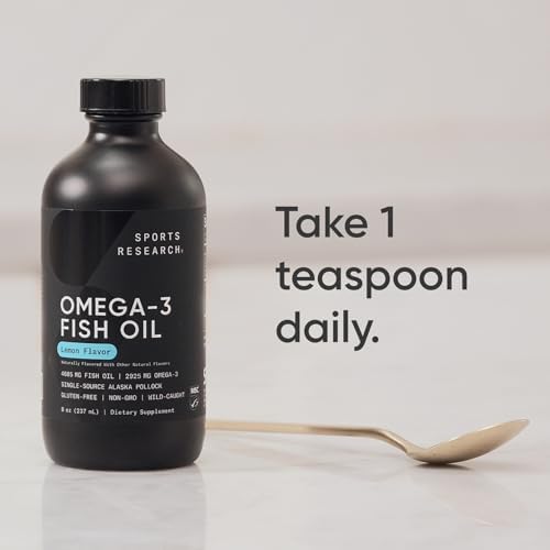 Sports Research high potency EPA and DHA triglyceride formula bottle display