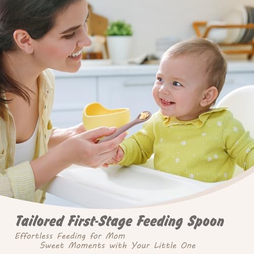 BPA free food grade silicone spoons for babies