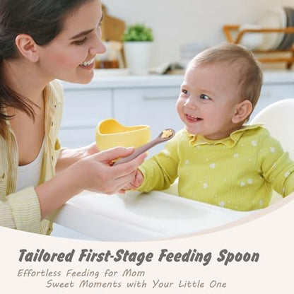 BPA free food grade silicone spoons for babies
