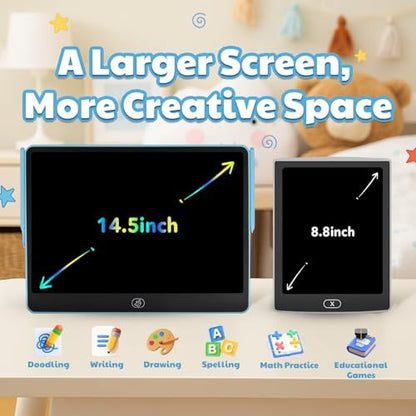 Close up of Kayoubi colorful LCD writing tablet display