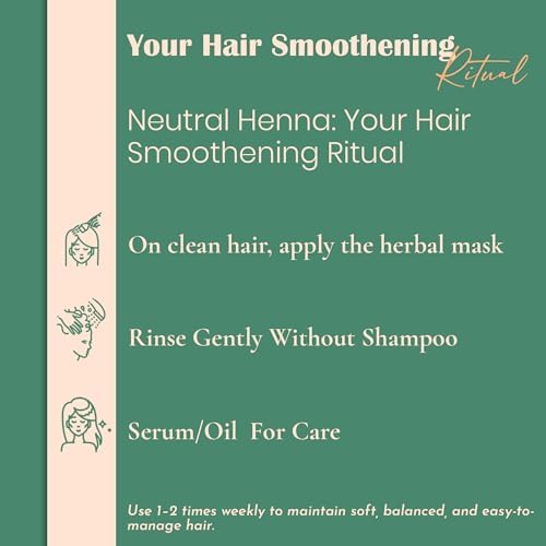 Unisex colorless henna powder for deep conditioning benefits illustration