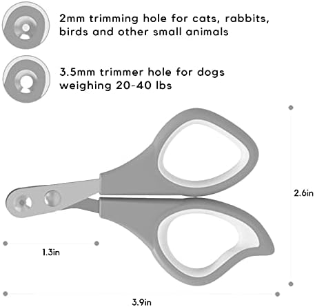 Stainless steel blades and two millimeter precision round hole close up