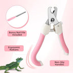 Safe round hole design on stainless steel blade for kitten grooming