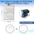 Close up of Pryitier large replacement cartridges with processed spherical zeolite for fish tank ammonia control