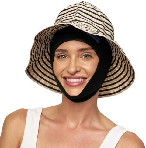 NeoTectus facial band with built-in pockets for ice pack insertion.