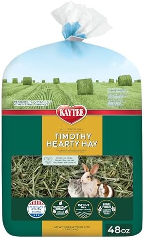 Kaytee sun cured timothy hay premium high fiber food for rabbits