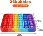 Washable BPA-free silicone educational pop popper toy for toddlers