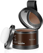 Incolor Medium Brown powder showing matte hair finish