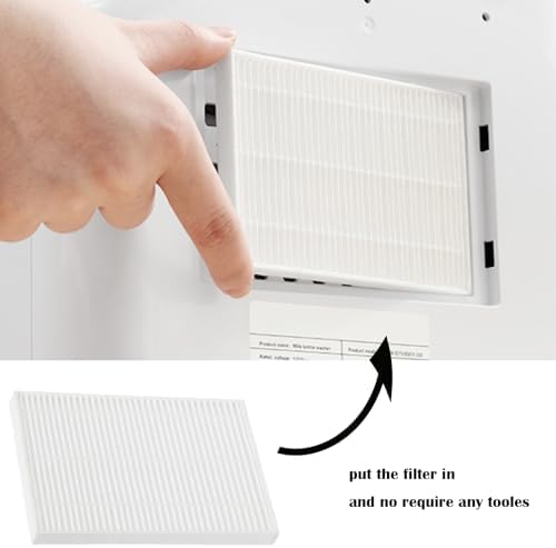 Side profile of high efficiency air filters for baby care appliances