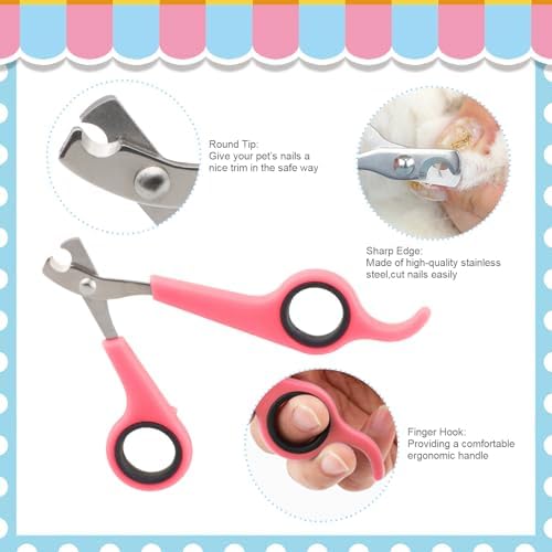 Long and short handled pet hair removal combs side by side.