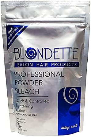 Blondette blue dust free powder bleach formula for balayage application
