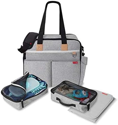 Skip Hop diaper bag with included packing cubes and changing pad