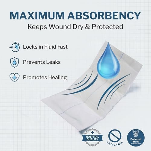 McKesson five by nine inch rectangular ABD dressing pad showing the soft nonwoven surface texture.