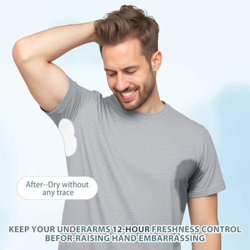 Laruoouu sweat pads application on garment sleeve