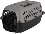 Top view of the portable pet kennel handle for easy carrying.