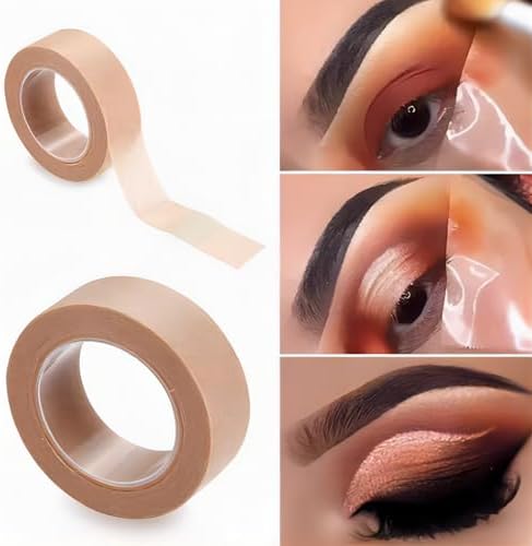 Eight rolls of beige micropore paper medical tape for facial contouring