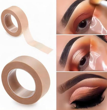 Eight rolls of beige micropore paper medical tape for facial contouring