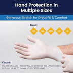 Adenna Gold Large size latex gloves pack of 100 count imported quality