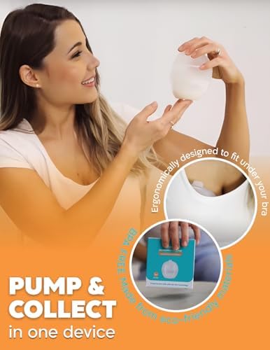 Premium wearable milk catcher inside a bra showing the discreet profile for nursing mothers.