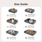 Bedsure ComfyFleece(TM) Orthopedic Dog Beds Large Sized Dog, Waterproof Memory Foam Pet Couch Sofa with Sides, Non-Slip Bottom and Egg-Crate Foam Large Pet Bed with Washable Corduroy Cover, Grey - Image 7
