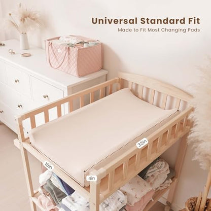 Konssy breathable nursery diaper changing sheet fabric texture detailed view