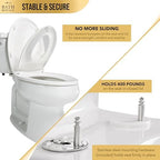 Bath Royale family potty training seat packaging showing authentic imported premium product details