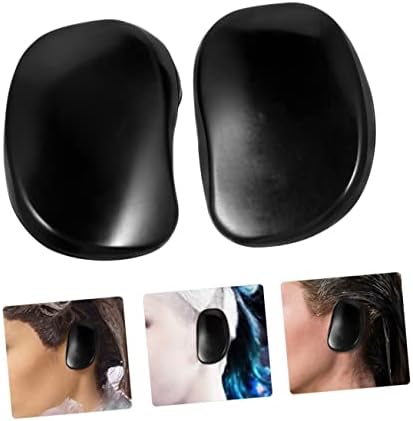 Side profile of plastic ear caps for hair dye