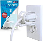 Lock Socket adjustable outlet lock white front view