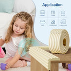 Close up of soft NBR foam padding for child safety