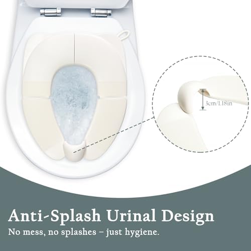 DEEZOMO children potty training seat showing the detachable front urine splash guard mechanism