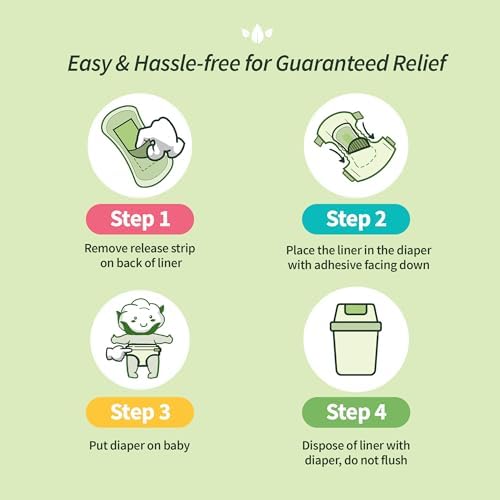Organyc hypoallergenic diaper insert for sensitive skin