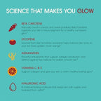 Tansolara Glow Tanning Gummies lifestyle image with orange flavor