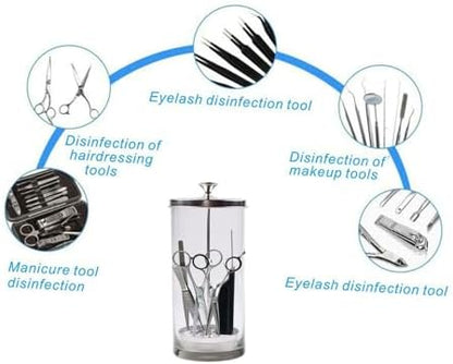 Professional barber and nail supply sterilizer jar