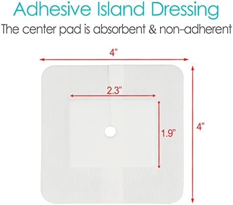 DiaBelt non-stick center pad showing the absorbent wound dressing core