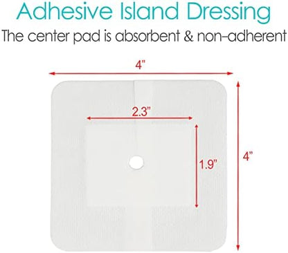 DiaBelt non-stick center pad showing the absorbent wound dressing core