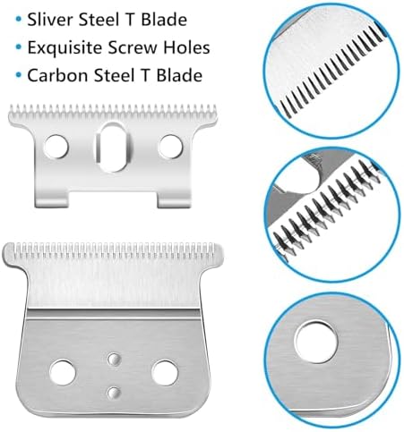 Barber-grade replacement blades for zero-gap detailing