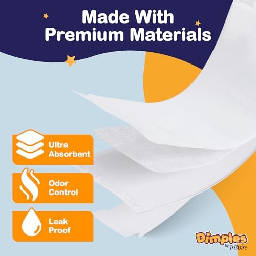 Diagram showing placement of booster pad in diaper