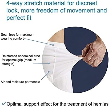 Corsinel black medium support boxers showing the reinforced upper panel.
