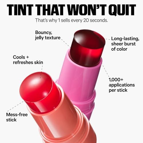 Milk Makeup Cooling Water Jelly Tint â€“ Long-Lasting Sheer Lip + Cheek Stain with Firming Vegan Collagen + Hydrating Aloe â€“ Transfer Proof, Buildable Lip Tint + Blush - Image 5